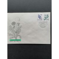 Польша 1989 КПД с полной серией марок "Лекарственные растения" (спецгашение) Mi.3214-3215 каталог 1.00 евро