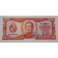 Уругвай 100 песо 1967 года UNC