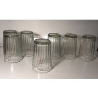 Стаканы гранёные из СССР, 250 г., 20 граней. Комплект 7 шт.