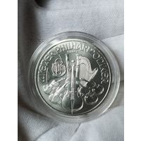 Венская филармония. 2021г. Серебро. ( 1 Oz. ) Инвестиционная монета Австрии.