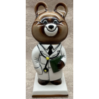 Статуэтка Олимпийский Мишка Доктор Врач Фарфор Вербилки