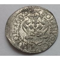 Рыжскi Кiрмаш! Солид 1609, Рига, Сигизмунд III. Остатки блеска