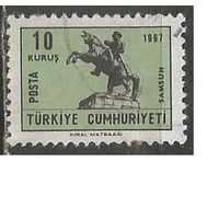 Турция. Конная скульптура в Анкаре. 1967г. Mi#2077.