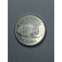 Бермудские острова 5 центов  2001  года .