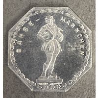 Германия Нюрнберг нотгельд 20 пфеннигов 1920 . Ганземенхен. трамвайный жетон