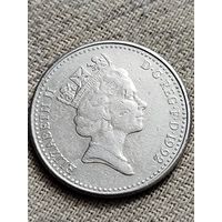 Распродажа - 10 пенсов 1992г.,Великобритания,Елизавета 2