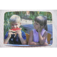 Календарик, 1985, Госстрах. Страхование детей.