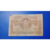 Франция 5 франков 1947 для оккупированных территорий