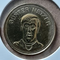 Футбольный жетон. Germany (1969). National Football Teams. Gunter Netzer.