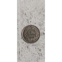 Швейцария 1/2 франк 1975