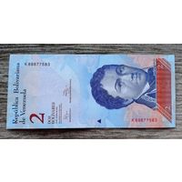 Werty71 Венесуэла 2 боливара 2012 UNC банкнота