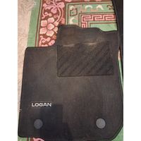 Коврики автомобильные текстильные, фирменные Рено Логан