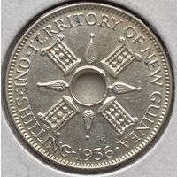 Новая Гвинея 1 шиллинг 1936 г. В холдере