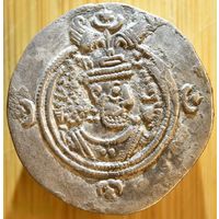 Сасаниды, драхма, Хосров II, мондвор NAL(Narmashir). 28 год правления (вес 3,92).     .И-24