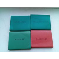 Польша открытки фотооткрытки книжка раскладушка в обложке чехле 4 штуки