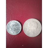 2 и 5 злотых РП. 1932г и 1933г.