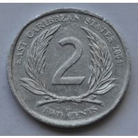 Восточные Карибы, 2 цента 2004 г.