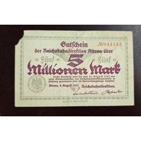 1923 год Германия 5 000 000 марок