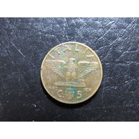 Италия. 5 чентезимо. 1942. С 20 копеек. Распродажа коллекции. Смотрите другие лоты.