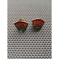 Два значка БРСМ с рубля!