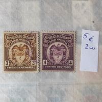 Марки Колумбии, гербы.