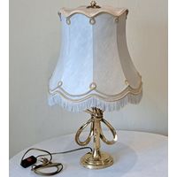 Лампа настольная латунь литье винтаж 2 лампочки Германия ХХ век.