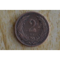 Венгрия  2 филлера 1894