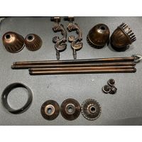 Элементы детали для люстр бра светильника цвет черненая медь Цена за 1 шт разные Написаны на фото