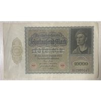 Банкнота 10000 марок 1922 год. Веймарская республика. С рубля без МЦ.