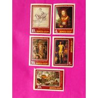 CCCР. Шедевры Государственного Эрмитажа. Европейская живопись. ( 5 марок ) 1987 года. 11-8.