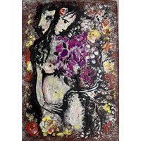 Панно на холсте и картоне масло