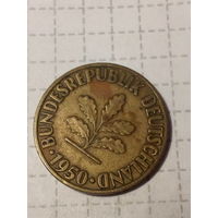 10 пфеннигов ФРГ 1950 год F