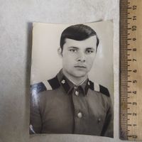 Фотография. История СССР в лицах. Старший сержант железнодорожных войск СССР. Погоны без шифровок. 1969- 1973 гг.