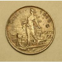 Италия 1 Чент. 1915