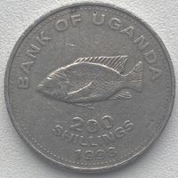 Уганда 200 шиллингов 1998 г.