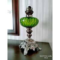 Антикварная керосиновая лампа Франция Art Nouveau 1890-1910 гг