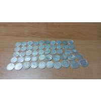 Кучка уставшего серебра ранних советов 50 штук