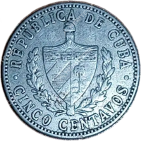 5 centavos 1968 года