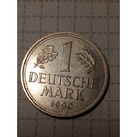 1 марка ФРГ  1990 F год