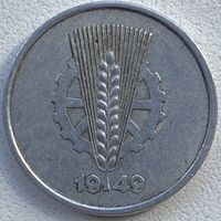 Германия (ГДР) 1 пфенниг 1949 г. А