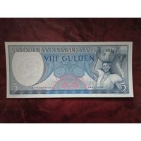 5 гульденов Суринам 1963 г.
