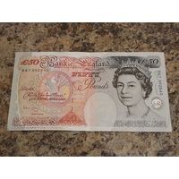 50 фунтов 1994 г. Номер R67 392540