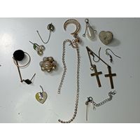 Сборный лот серёжек с рубля .