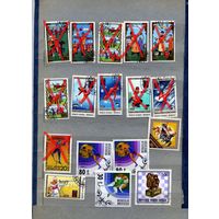 МОНГОЛИЯ,   СПОРТ  СБОРНЫЙ ЛОТ   7м  по 15 коп шт