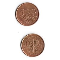 5 грошей Польша 2008 года