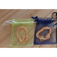 Браслет под золото на руку (бижутерия), новый-2шт