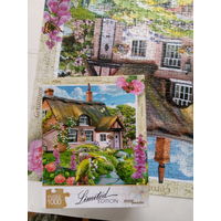 Пазл Розовый коттедж 1000