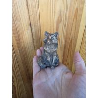 Лот С 1 РУБЛЯ! много лотов! Сувенирная фигурка хитрый Лис (бронза патина)