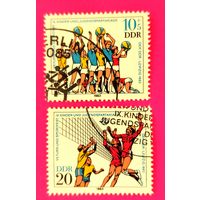 ГДР. Спорт. ( 2 марки ) 1983 года. 1-3.