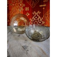 Салатник стеклянный 2 шт советское стекло